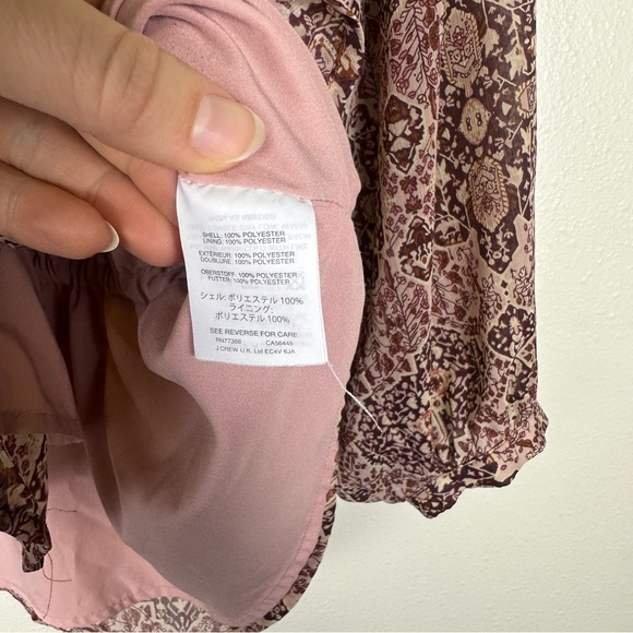 MADEWELL Bohemian Cinch Waist Kaleidoscope Print Button Front Peasant Blouse - Picture 6 of 8